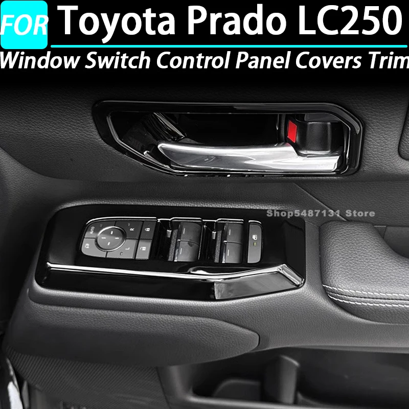 

Car Window Switch Control Panel Covers Trim for Toyota Prado LC250 Interior Accessories 2024 2025 for Right Hand Drive
