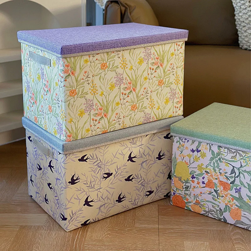 fabric-storage-box-pastoral-style-natural-health-design-clothing-sundries-organizer-bedroom-car-trunk-storage-basket-with-lids
