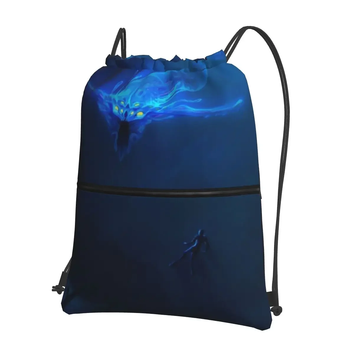 

Subnautica- Ghost Leviathan Poster Backpacks Drawstring Bag Drawstring Bundle Pocket Sundries Bags For Travel Sport Man Woman