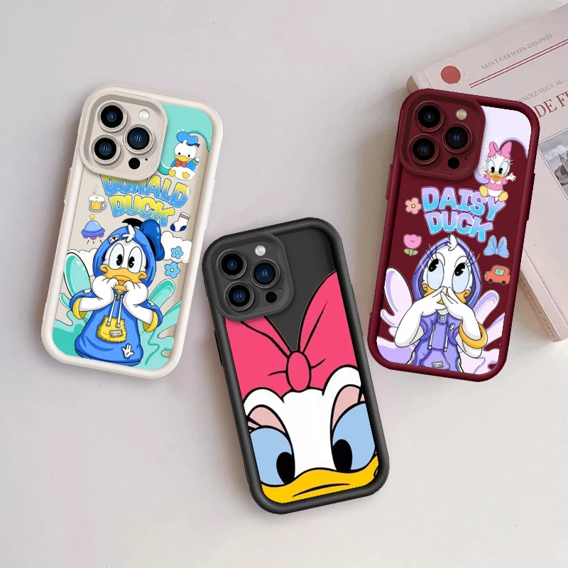

Disney Donald Duck Cute Eye Ladder For Apple iPhone 15 14 13 12 11 XS XR X Pro Max Plus TPU Phone Case