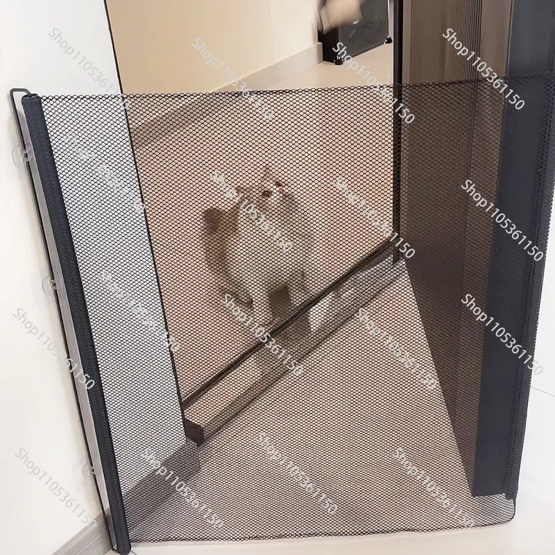 Retractable Pet Gate - Durable Matte Finish Expandable Design No Assembly Required for Cats & Dogs Ideal for Hallways