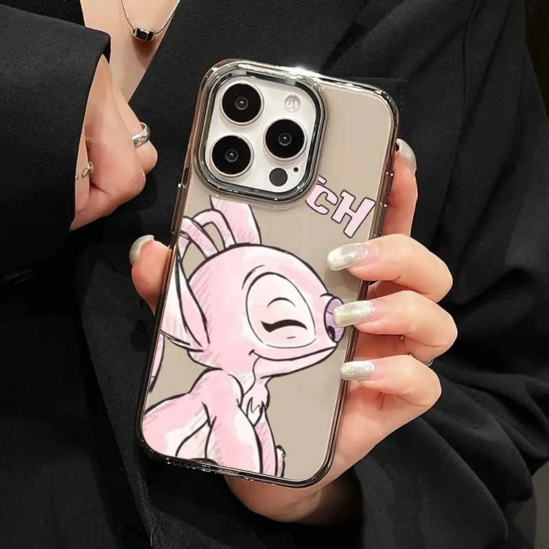 Disney Stitch Transparent Phone Case For Apple iPhone 17 AIR 16E 15 14 13 12 11 Pro Max Plus Cover Funda Silicone Soft Capa view 3