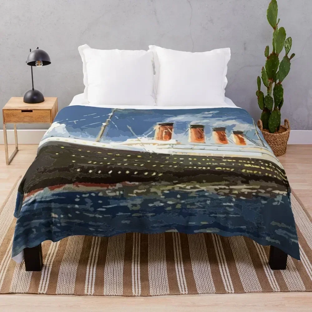 

The most popular ship of all times, Titanic. Throw Blanket Soft Warm Blanket Gift for Grandparents