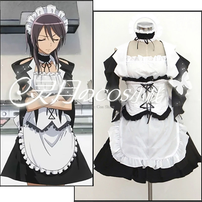 메이드 사마! Kaichou Wa Maid-sama! 미사키 아유자와 코스프레 코스튬 여성 로리타 원피스