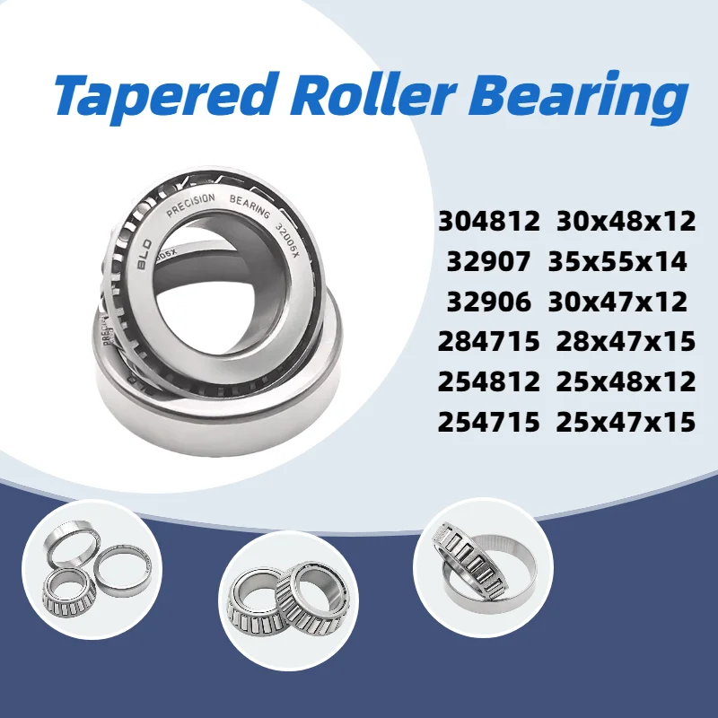 1/2 Stück Motorrad-Lenkstangenlager 30x48x12 304812, 25x47x15 254715, 35x55x14 32907, 30x47x12 32906 Kegelrollenlager