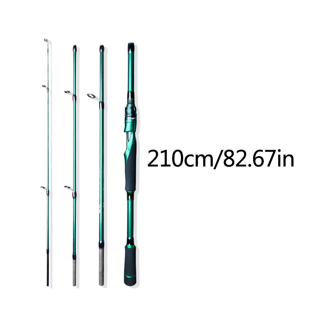 SIECHI Casting Spinning Angelrute 1,8 m 2,1 m Ultraleichte Carbonfaser-Rutenstange 4-teilig mit EVA-Griff 7-20 g Ködergewicht – Detail 15