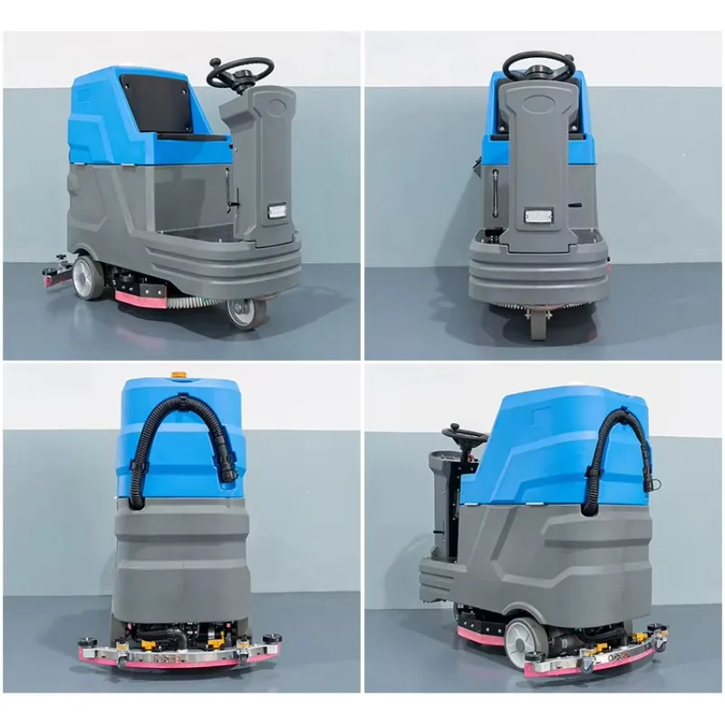 Commercial Floor Washing Machine Driving Type Scrubbing Machine Sj-560 Ride on Battery Floor Scrubber Dryer