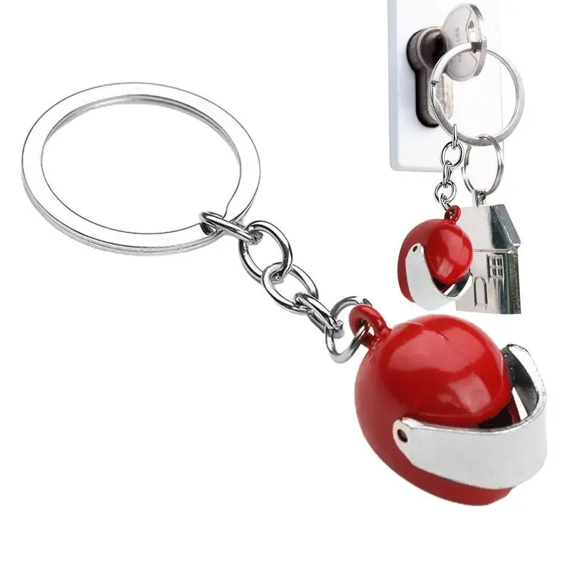 Mini Helmets Keychain Mini Motorcycle Helmets Keychain Motorcycle Key Holder Car Key Ring Portable Bag Pendant