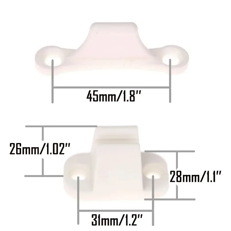 2set T-Type Compartment Door Catch, Reinforced Strong Nylon Door Stopper, Anti-Aging, RV Bus Van Modification Accessories