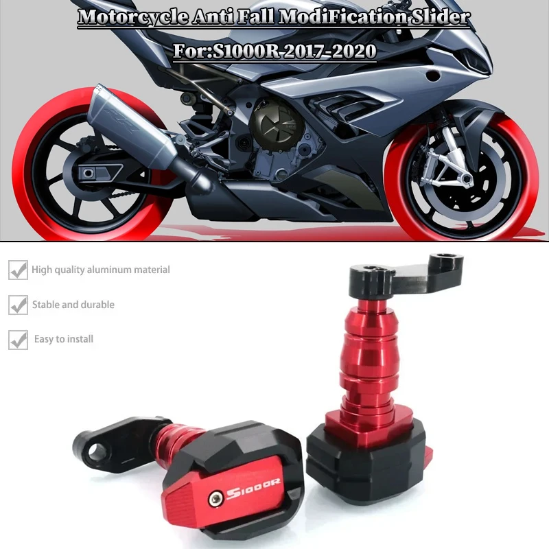 

Motorcycle CNC Falling Protection Frame Slider Fairing Guard Anti Crash Pad Protector For BMW S1000R 2017-2020 2019 S 1000R