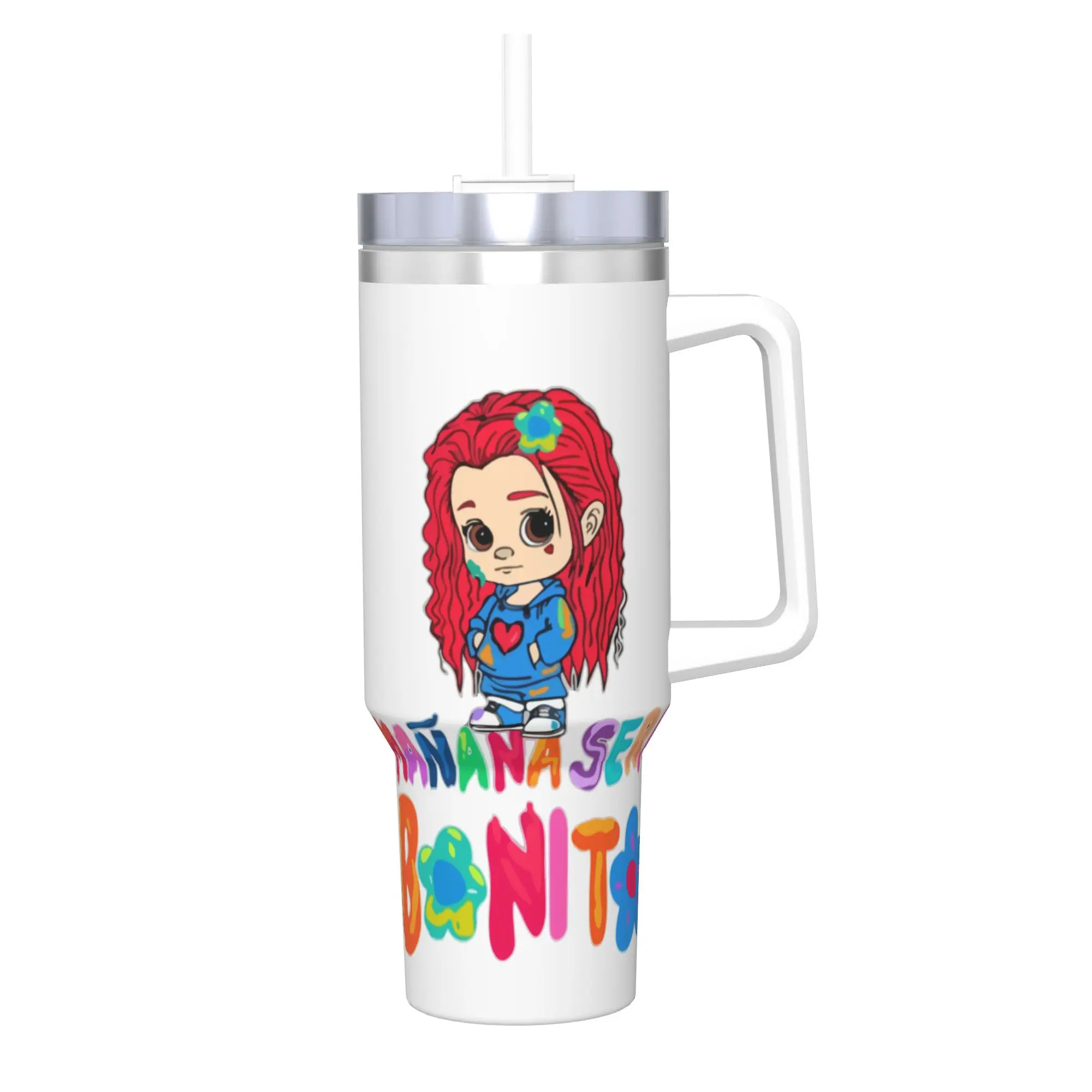 Stainless Steel Tumbler Manana Sera Bonito Coffee Mug Music Karol G Insulated Hot Drinks Car Mugs Travel Water Bottle