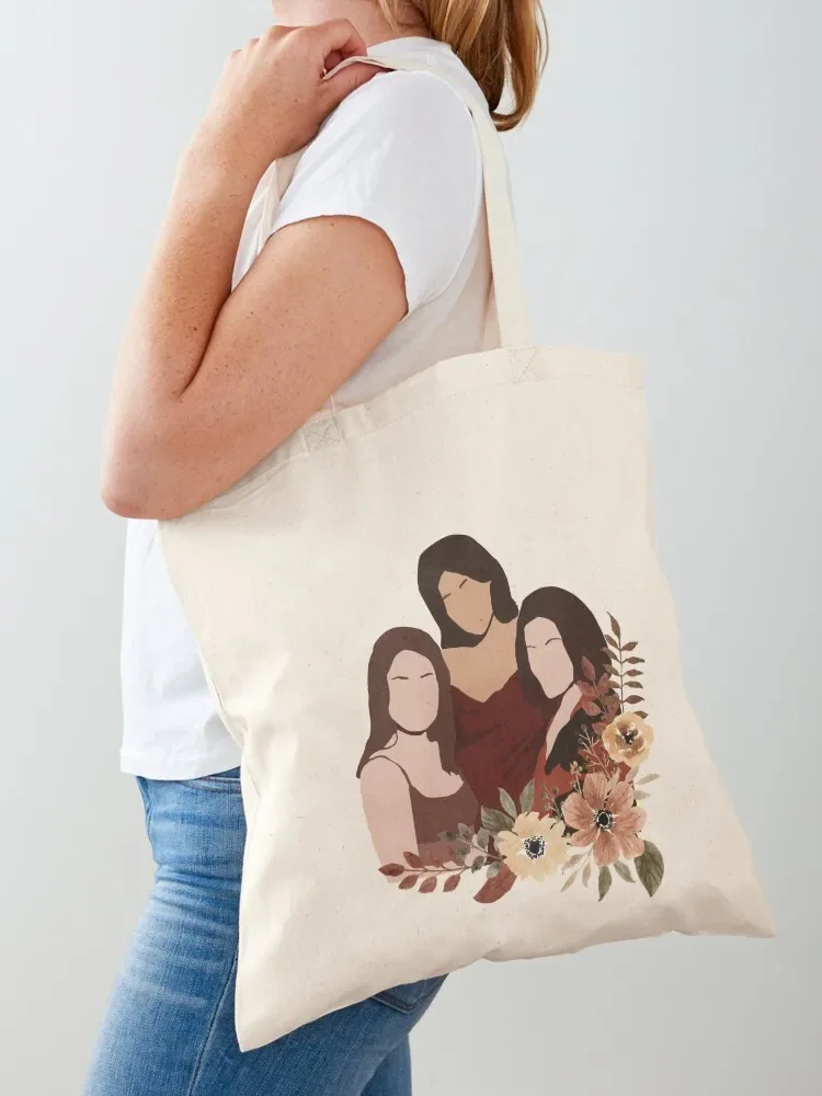 

Brown flowers Charmed ones Tote Bag Shopper canvas bags cloth bag woman Women's shopping bag