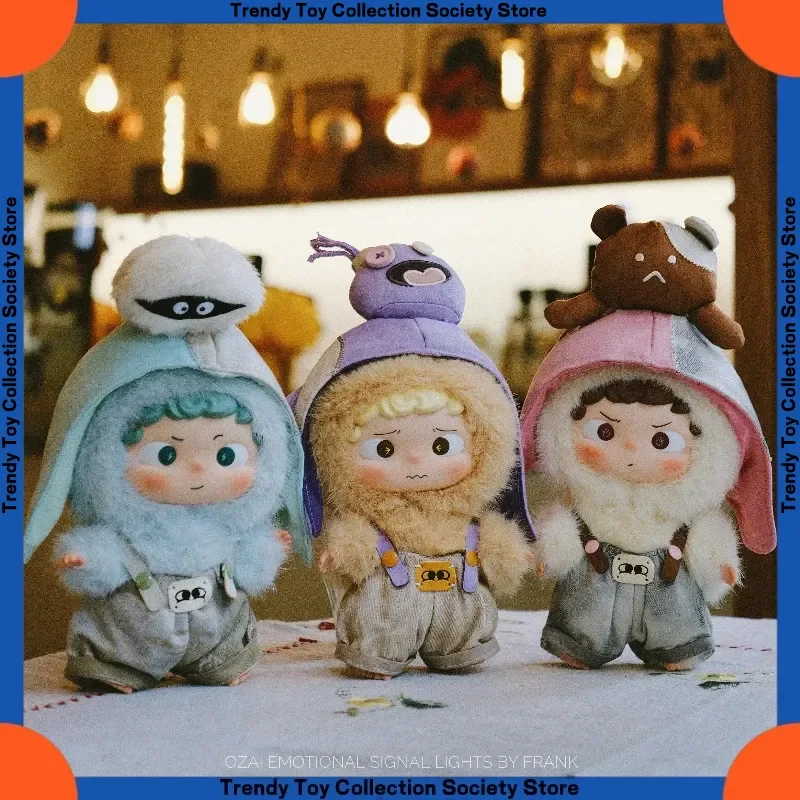 

New In-Stock Black Toy Ozai Emotional Signal Light Plush Blind Box Trendy Toy Cute Figurine Festival Birthday Gift