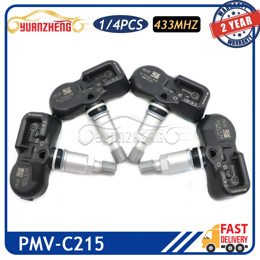 

Автомобильный TPMS датчик давления в шинах 42607-48020 подходит для Lexus ES LS LX RX 2015-2024 433 МГц PMV-C215 4260748020 PMVC215