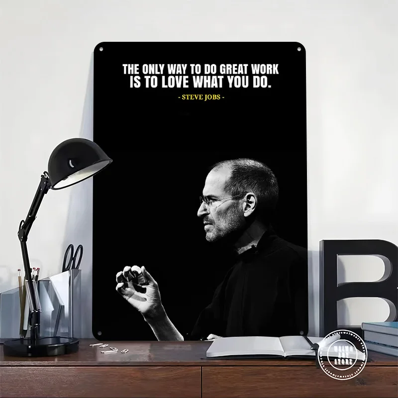 Steve Jobs Quotes Metal Poster Perfect Gift for Fans Lovers Personalized Wall Art Metal Sign for Living Room Decoration Items