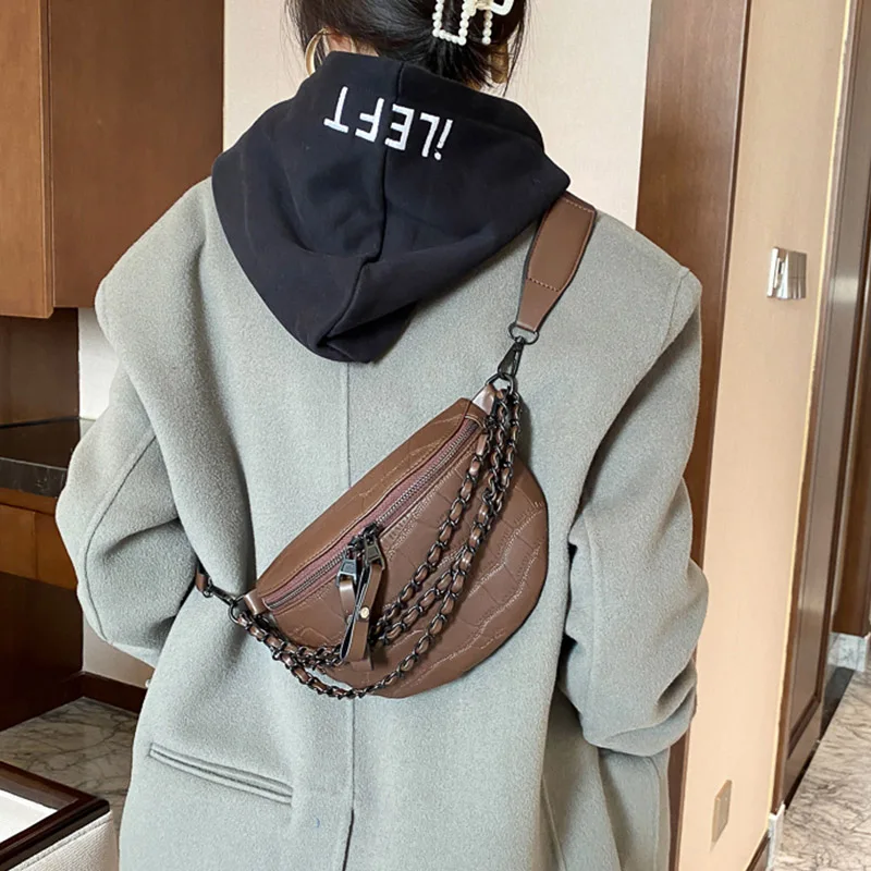 Designer Crossbody Chest Bag 2023 Winter New Women Waist Bag Phone Pack High Grade Chest Pack Luxury Female Shoulder Bags Purse