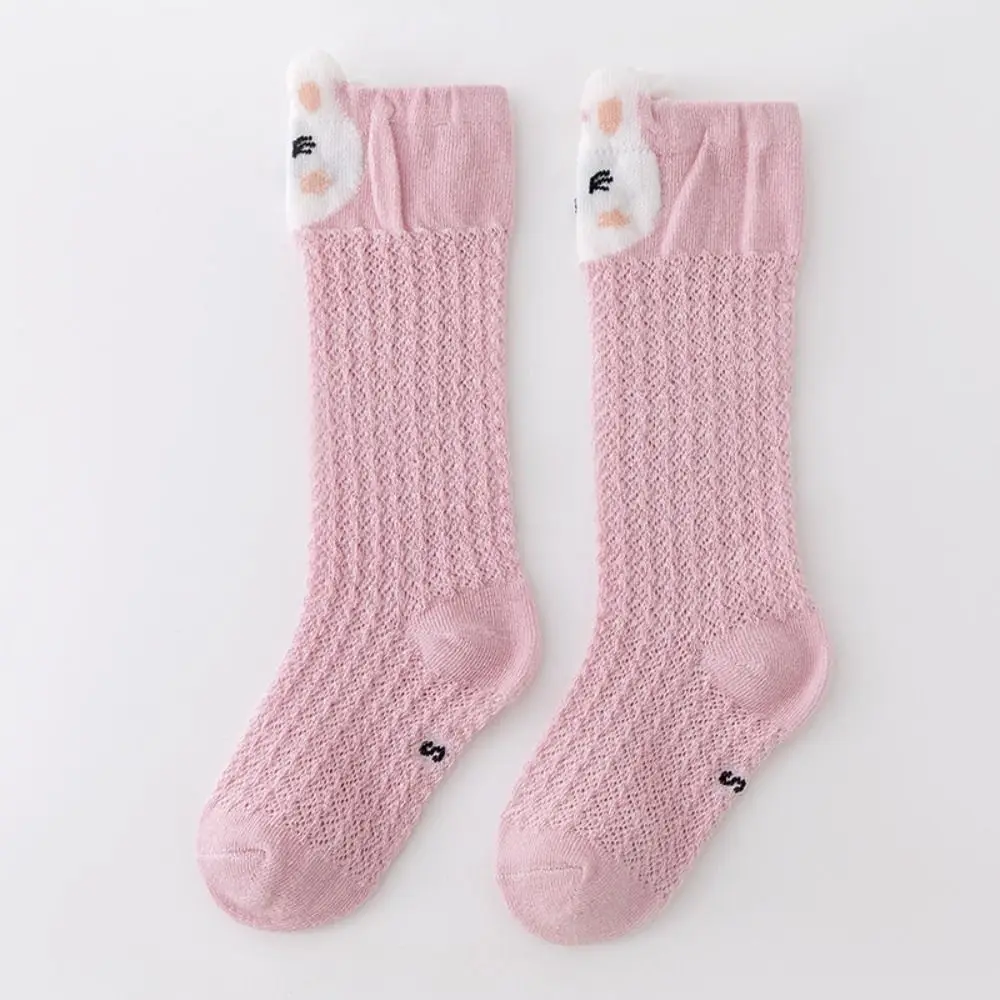 6Pairs Sweet Cartoon Animal Calf Socks Baby Cute Mesh Infant Cotton Stockings Leg Warmer Toddle Long Tube Socks Newborn