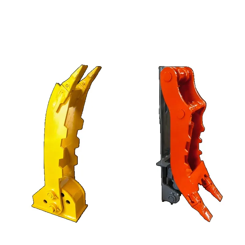 Hydraulic thumb clamp excavator bucket modification kit for grabbing log debris rock, hydraulic grab bucket modification