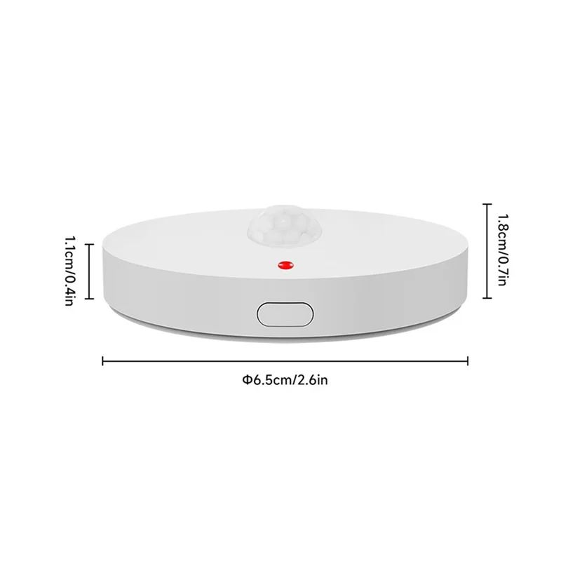 Elegante sensore di movimento umano intelligente Tuya Wifi Rileva movimento PIR del corpo umano Forluminance Protezione di sicurezza, telecomando