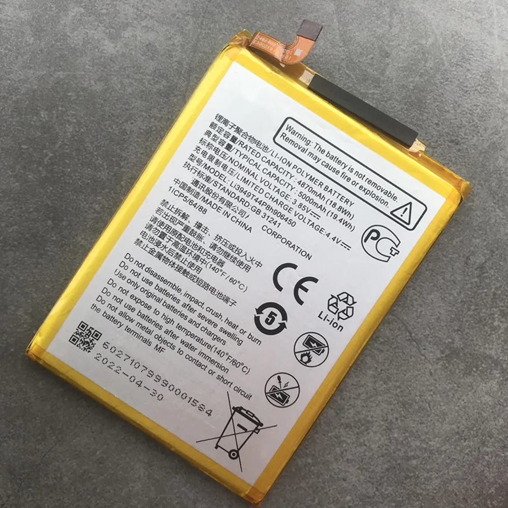 100% New Original Li3949T44P8h906450 5000mAh High Quality Battery for ZTE Blade 20 Smart V1050 / V Smart V2050 Mobile Phone