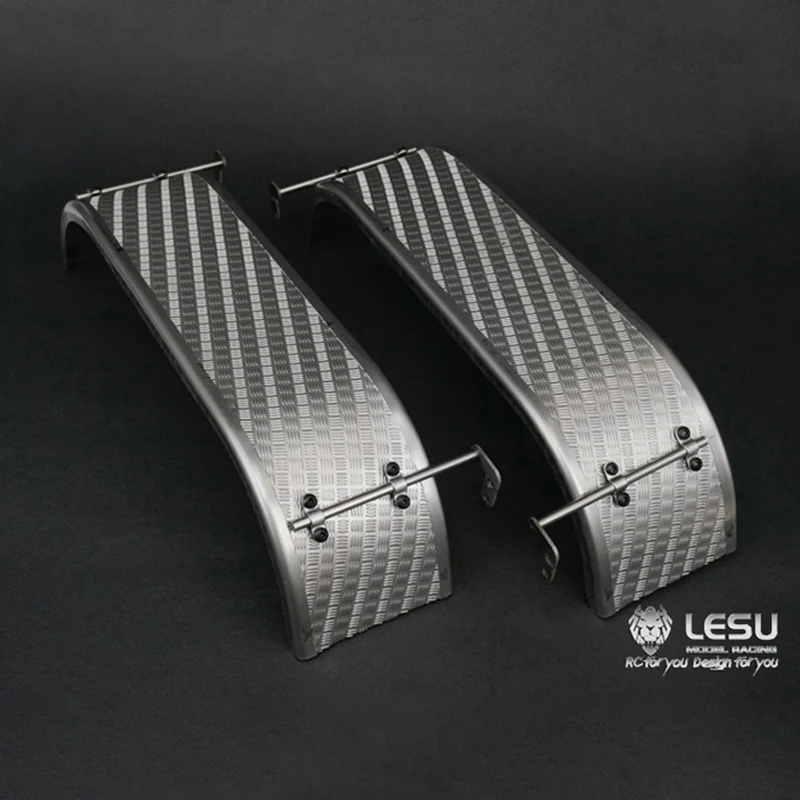 LESU RC Parts Mudguard Metal Rear Fender for DIY Tamiyay 1/14 3348 RC Dumper Tractor Truck Model Remote Control Toys Car TH10227