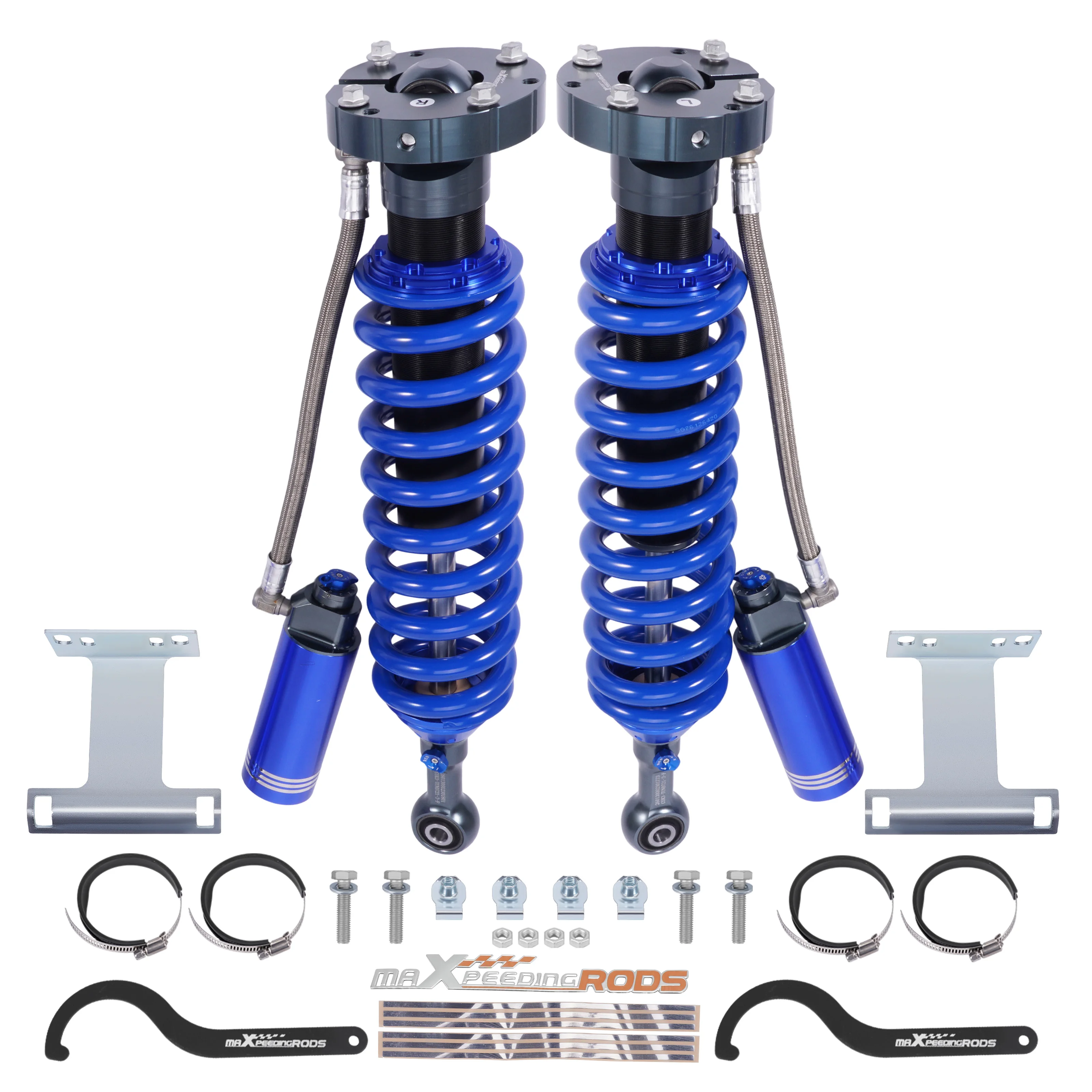 MaXpeedingrods X3 Series Rise 2-3 Inches Front Shock Absorber & 10 Way Damper Reservoir For Toyota Tundra 2007-2021