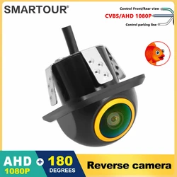 SMARTOUR Car Rear View Camera 1080P Night Vision Reversing Auto Parking Monitor CCD Waterproof 170 Degree HD Video Fish Eye Lens