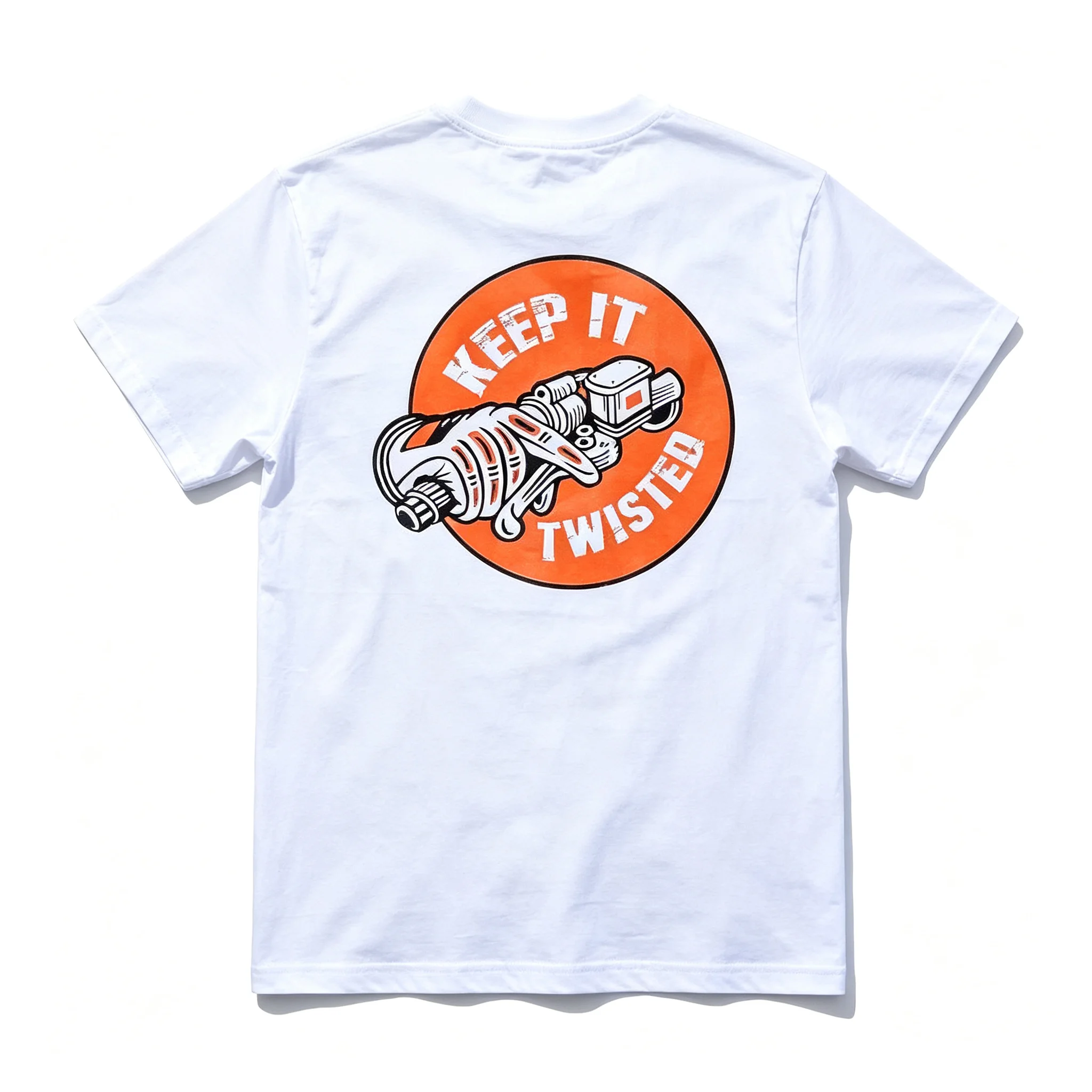 2026 Vintage Biker Mechanical Hand Engine Graphic Short‑Sleeve T‑Shirt For Kids Adults Motorcycle Streetwear Crew Neck Tee
