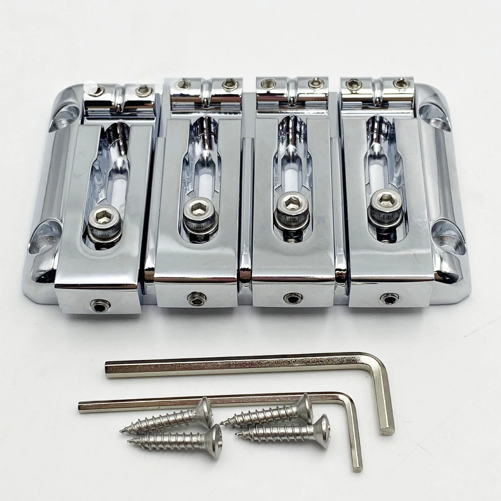 4-string Electric Bass Bridge Split Design Lower Bridge  String-through DesignBridge Tailpiece and String Lock