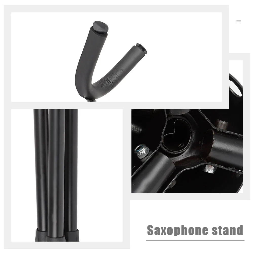 

Saxophone Stand Foldable Holder Tenor Durable Telescopic Folding Portable Tripod