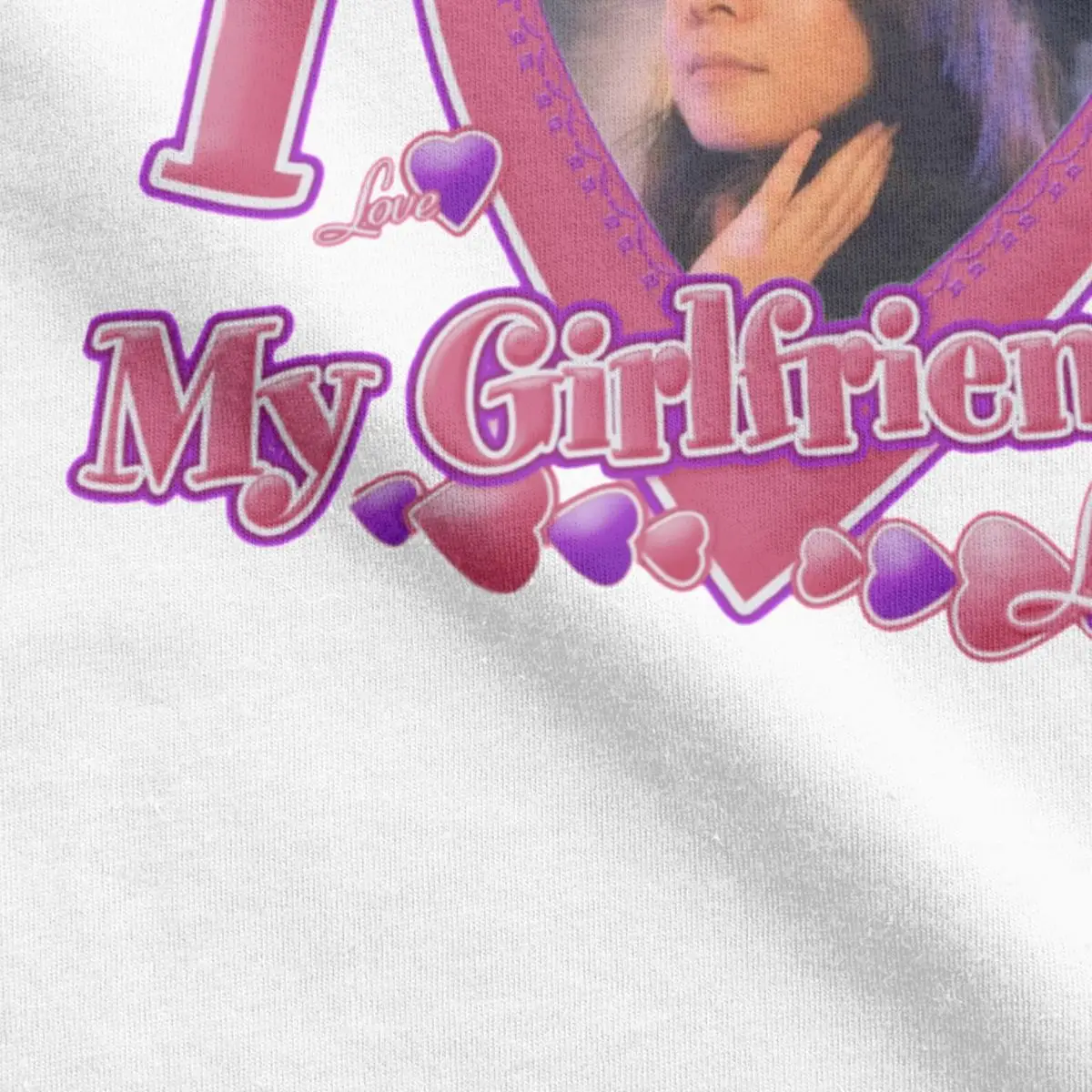 Men\'s T-Shirts I Love My Girlfriend Mitski Funny 100% Cotton Tees Short Sleeve T Shirts Round Collar Clothing Summer