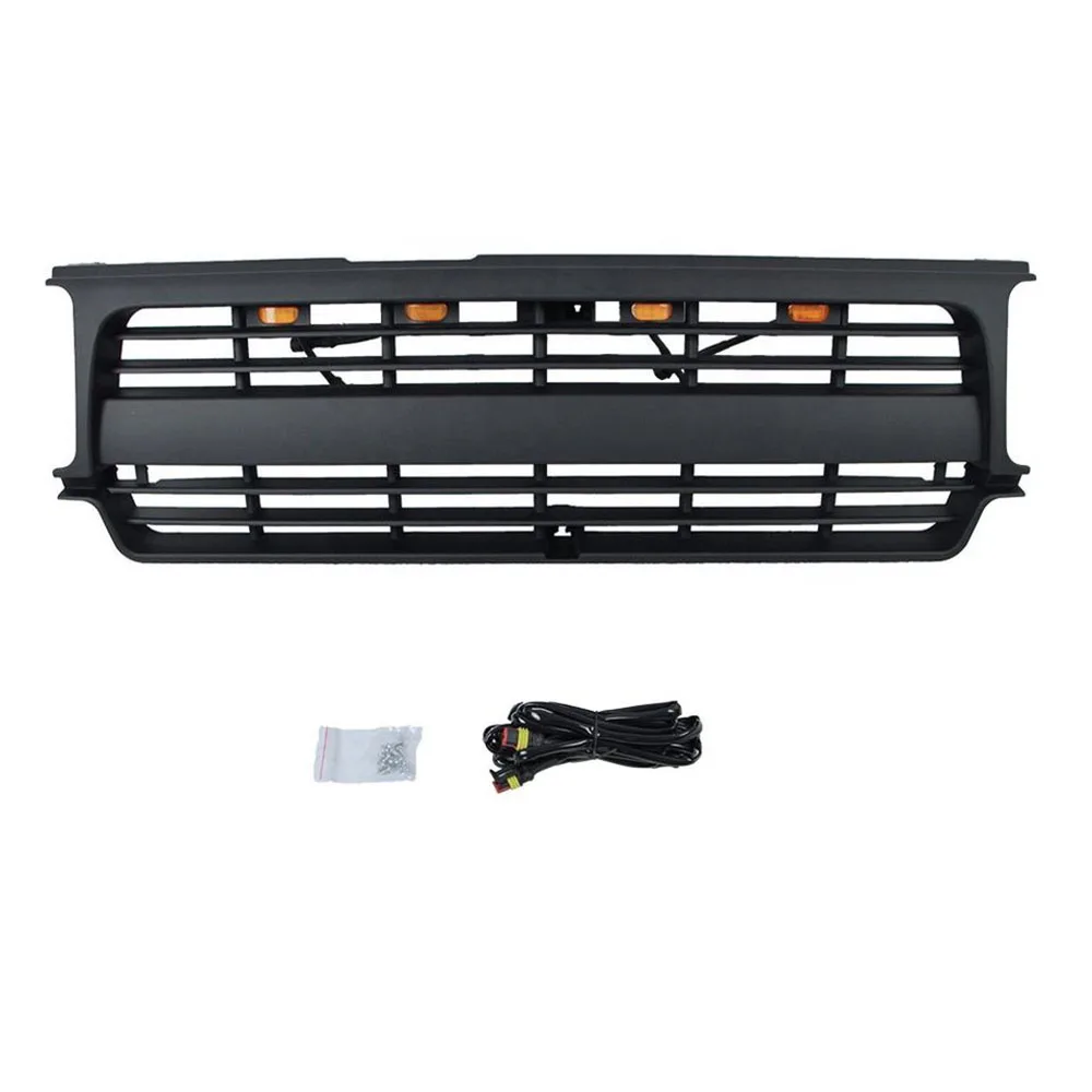 Modified Front Racing Grille Car Grills ABS Mask Auto Parts Other Exterior Accessories Fit For Land Crusier Prado LC80 1990-1997