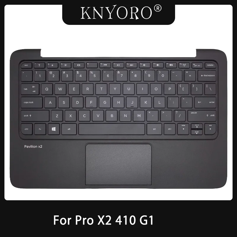 

Новая клавиатура для Pavilion x2 Pro X2 410 G1 740184-001, верхняя крышка упора для рук, верхний чехол с клавиатурой, тачпад, сменный корпус, черный