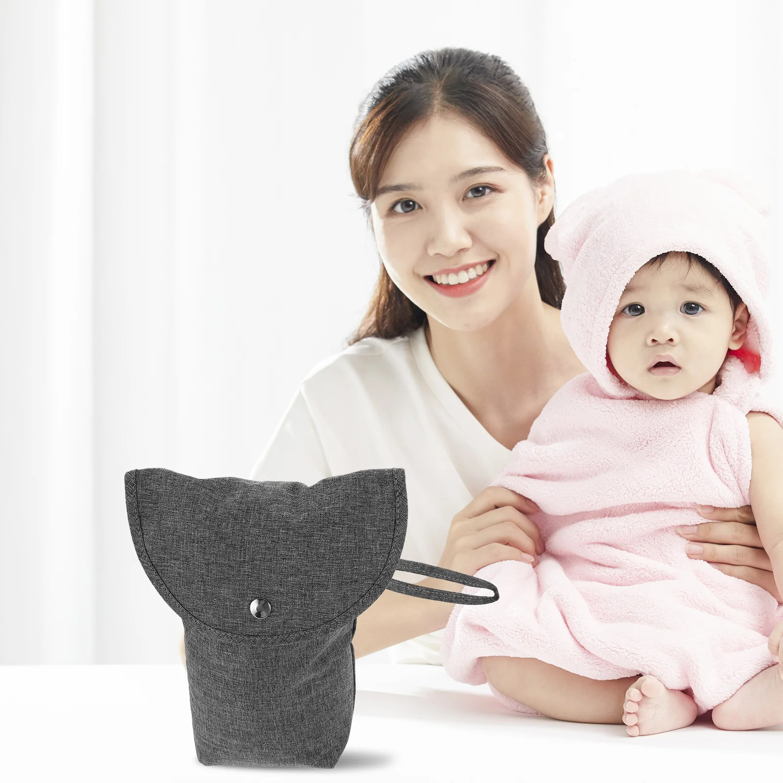 حقيبة حمل محمولة لعلبة الحفاضات لمنظم حضانة محطة تغيير الطفل مع مقصورات متعددة 128 حد شار