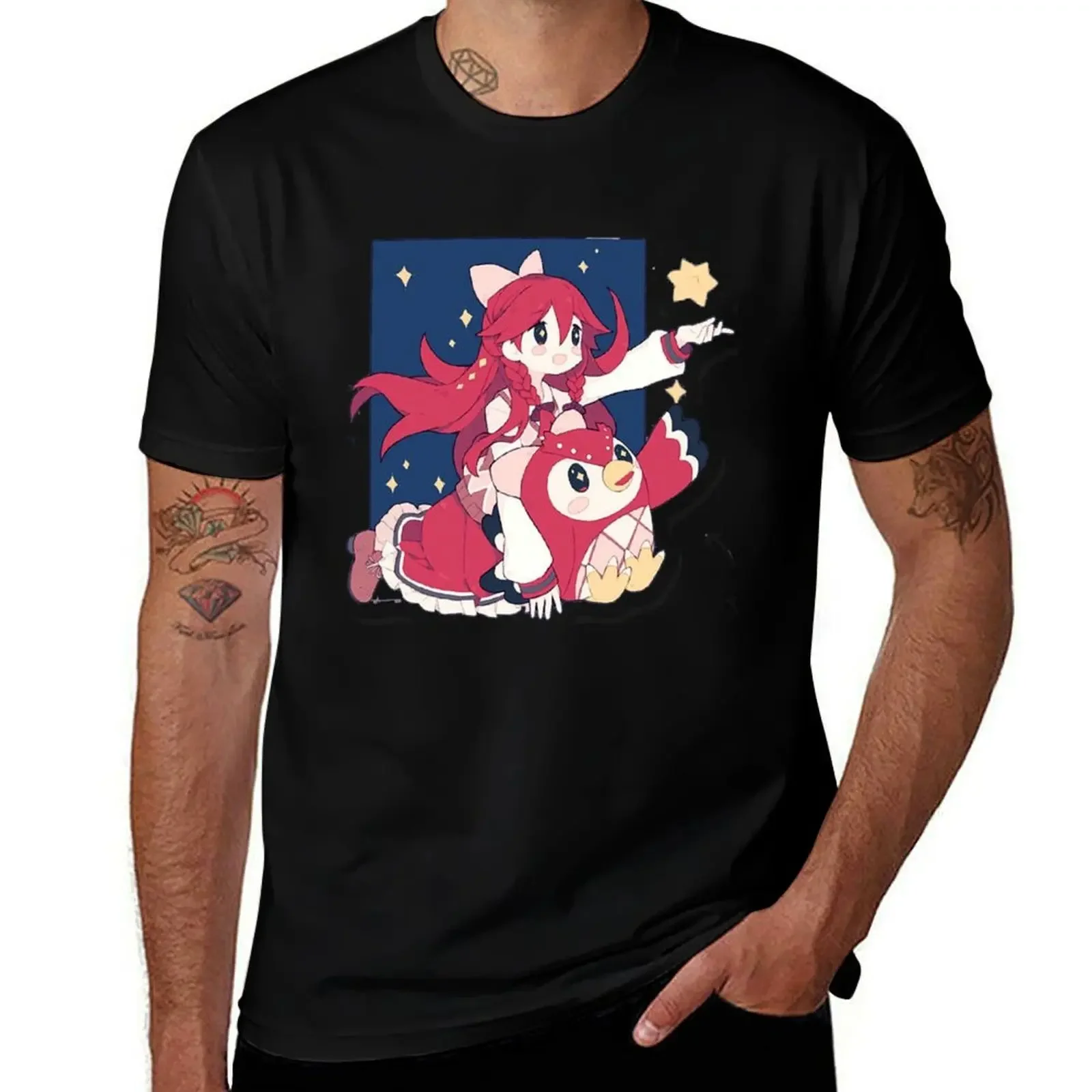 

Celeste Falling Star T-Shirt Luxury man heavyweights tops anime shirts men