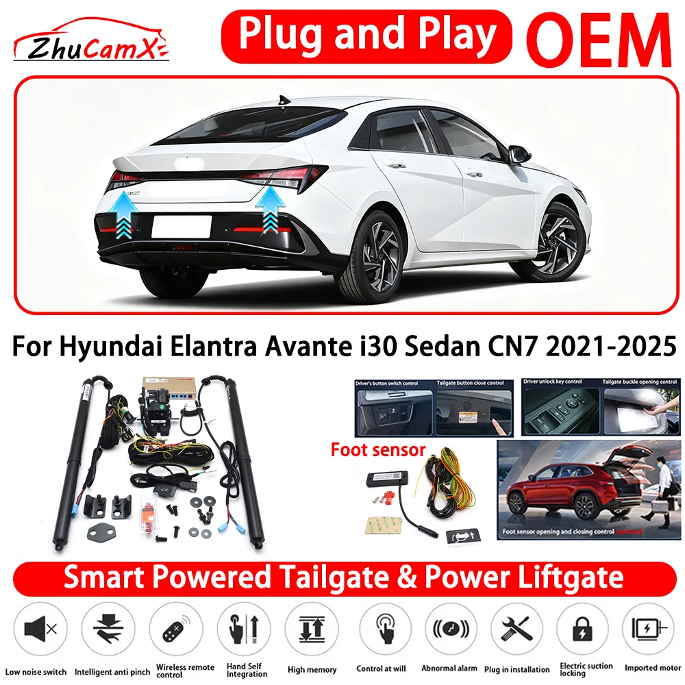 for Hyundai Elantra Avante i30 Sedan CN7 2021-2025 Smart Powered Tailgate Power Liftgate Automatic Rear Trunk Tailgate Actuator