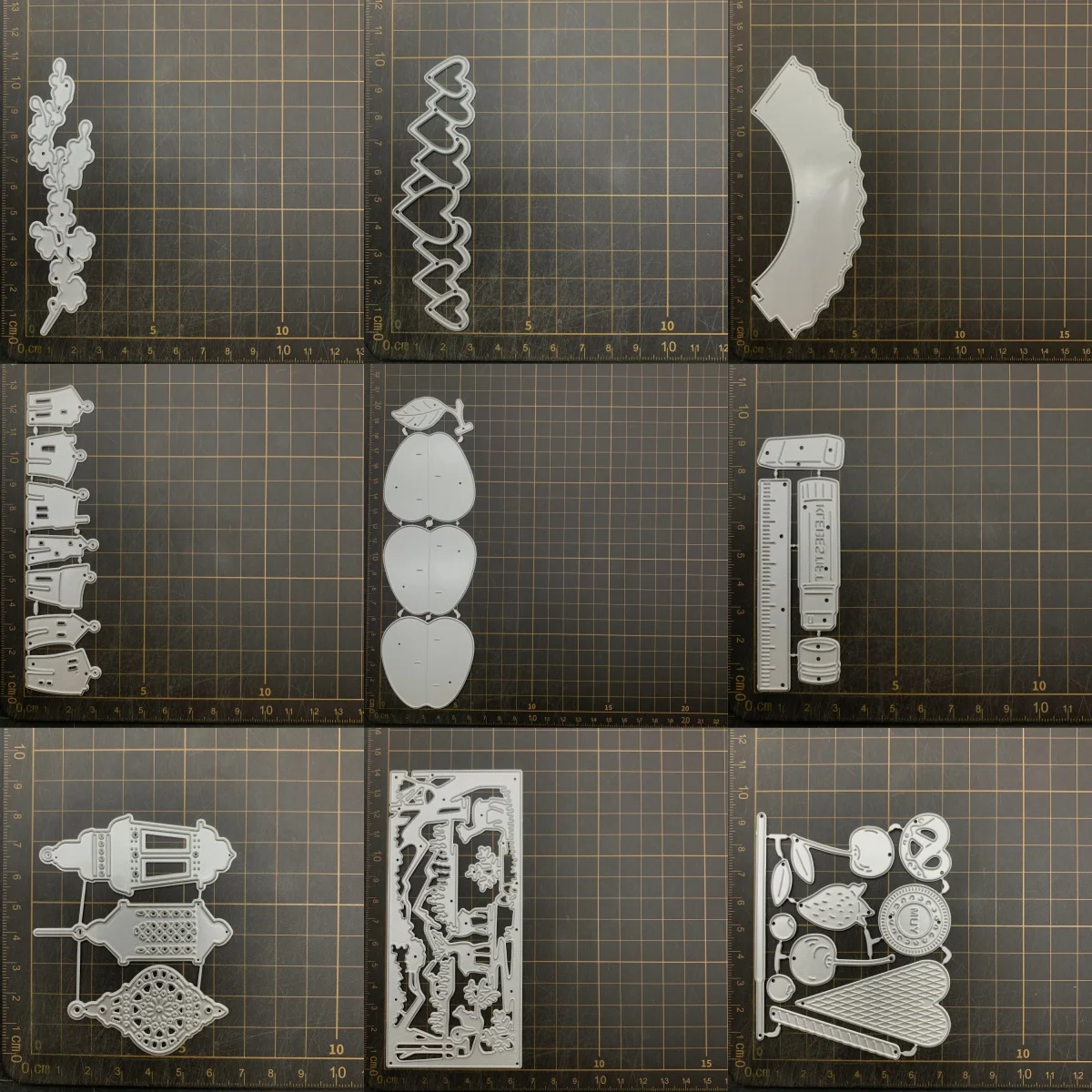 9 kinds Heart Lantern House Metal Cutting Dies Stencils For DIY Scrapbooking Decorative Embossing Handcraft Die CutsTemplate