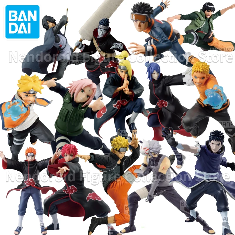 In Stock Bandai BANPRESTO Vibration Stars VS NARUTO Uchiha Sasuke Gaara Momochi Zabuza Haruno Sakura Konan Anime Figure Model