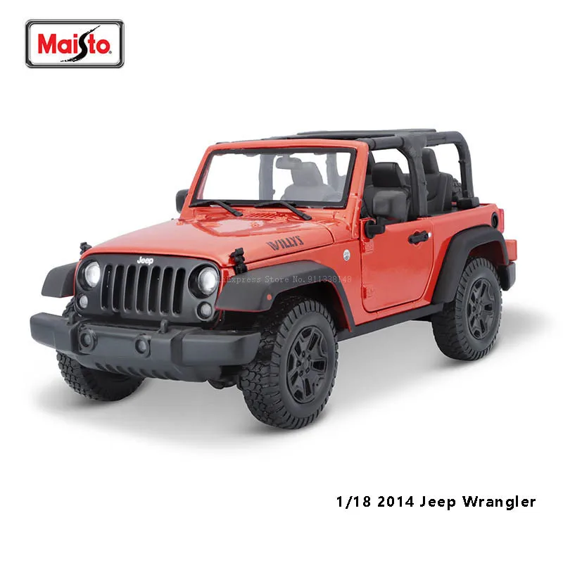 Maisto 1:18 2014 Jeep Wrangler Sahara Brand Alloy Car Model Static Die Casting Model Collection Gift Toy Gift