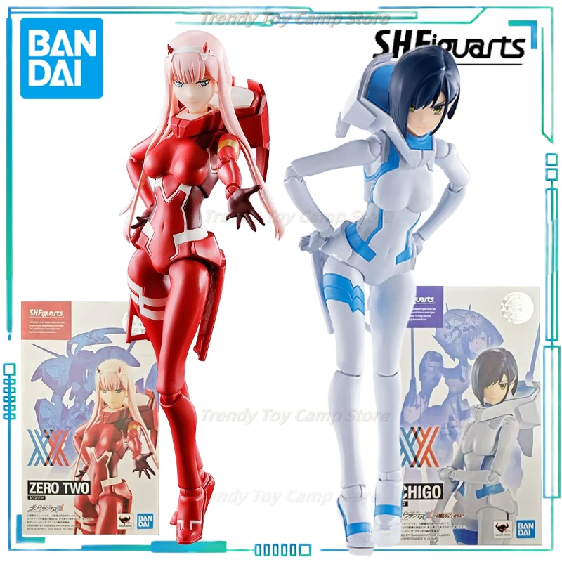 

BANDAI Genuine S. H. Figuarts Series Movable Toys DARLING in The FRANXX Series 02 and Berry Finished Product Model Collectibles