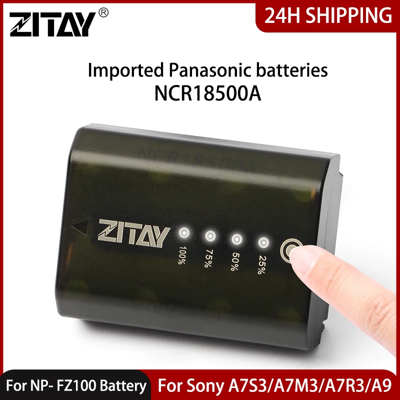 ZITAY NP-FZ100 بطارية الكاميرا 2040mAH بطارية الانتعاش لسوني ألفا A7 III A7R III A7R III A7R IV A9 A73 A7R3 A7S3