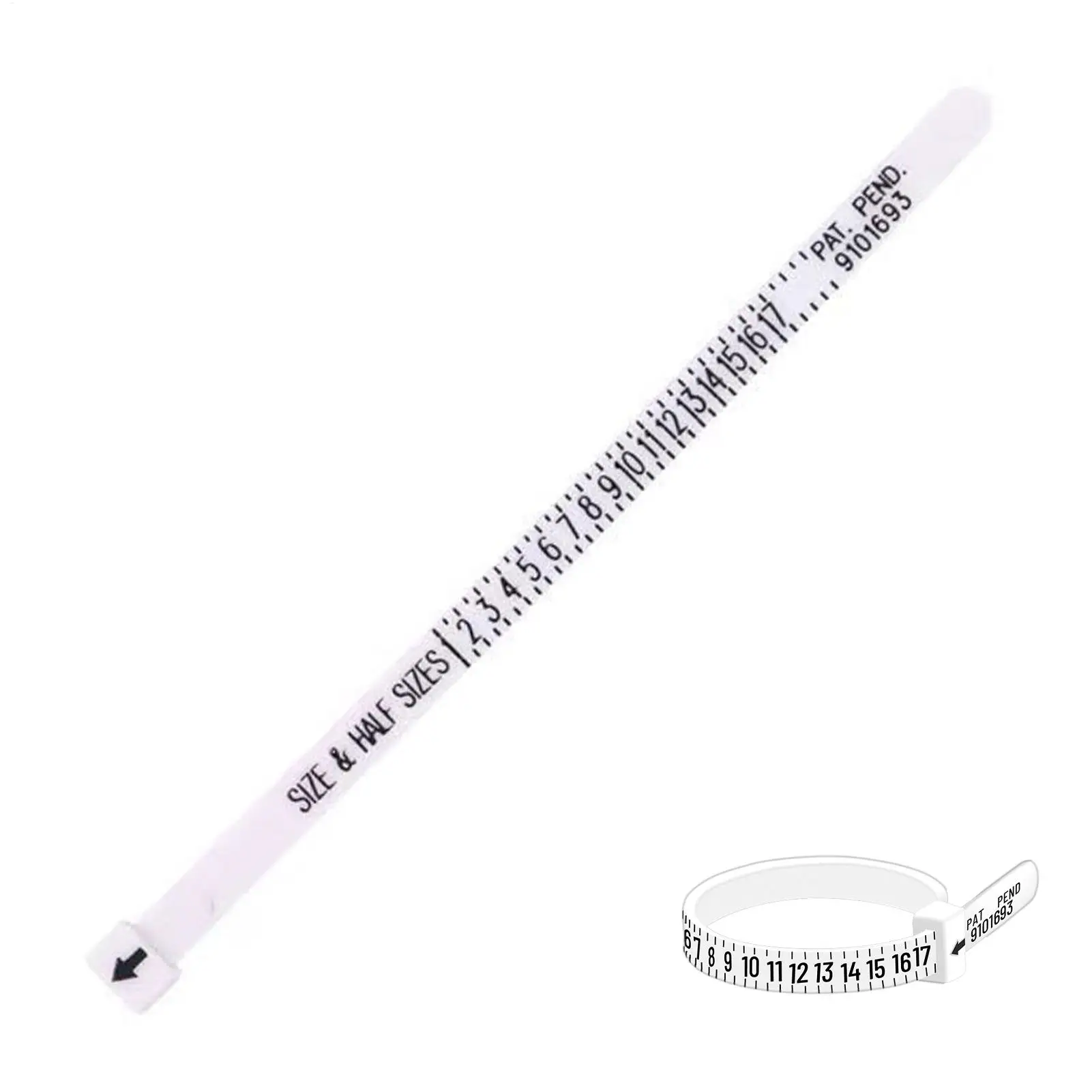1PCS Ring Sizer with Magnifier US/UK/EU/HK/JP Jewelry Measuring Ruler for Finger Size Ring Size Measuring Tool