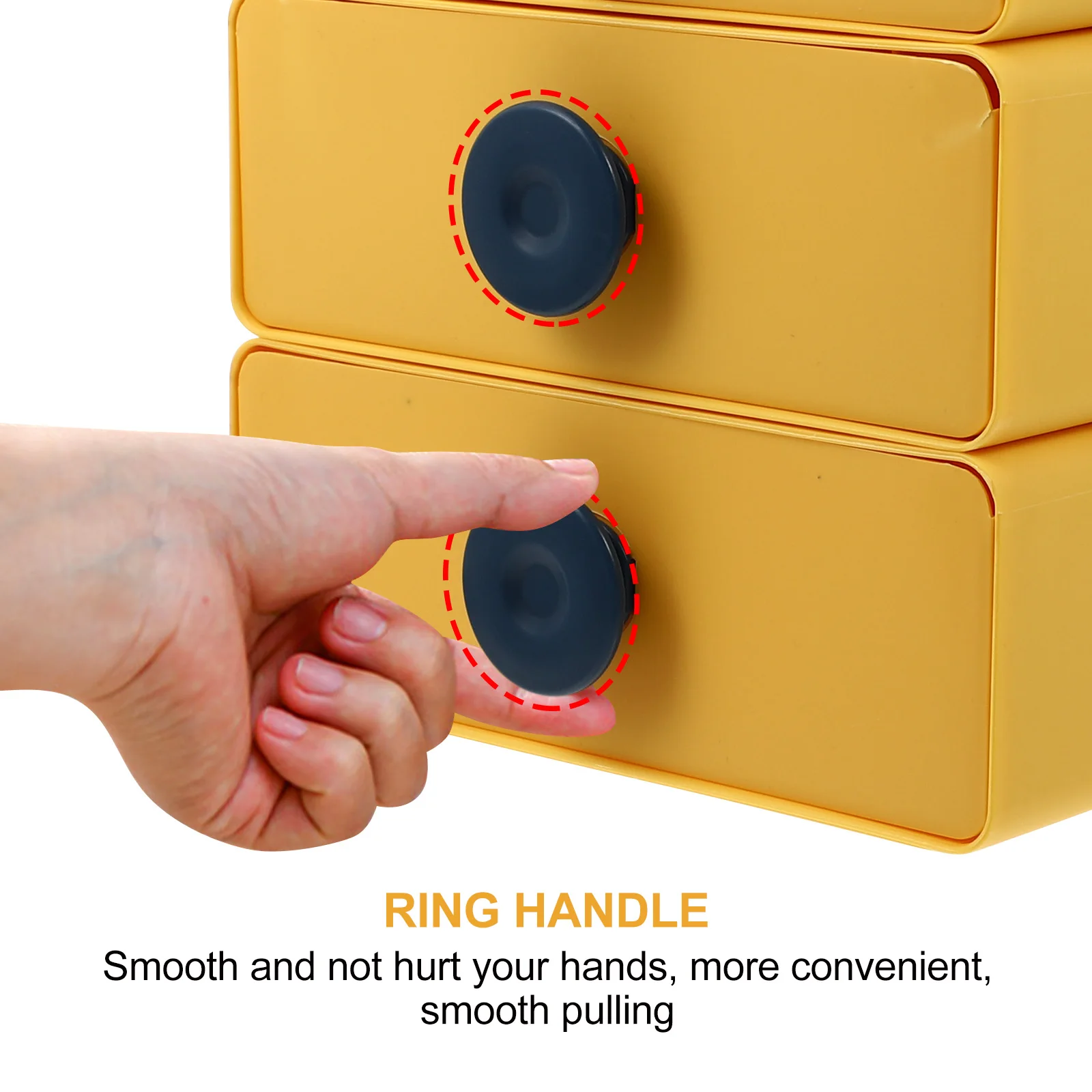 

4pcs Drawer Type Desktop Storage Box Household Multi-Function Organizing Case Plastic Sorting Box For Cosmetics Sundries Home