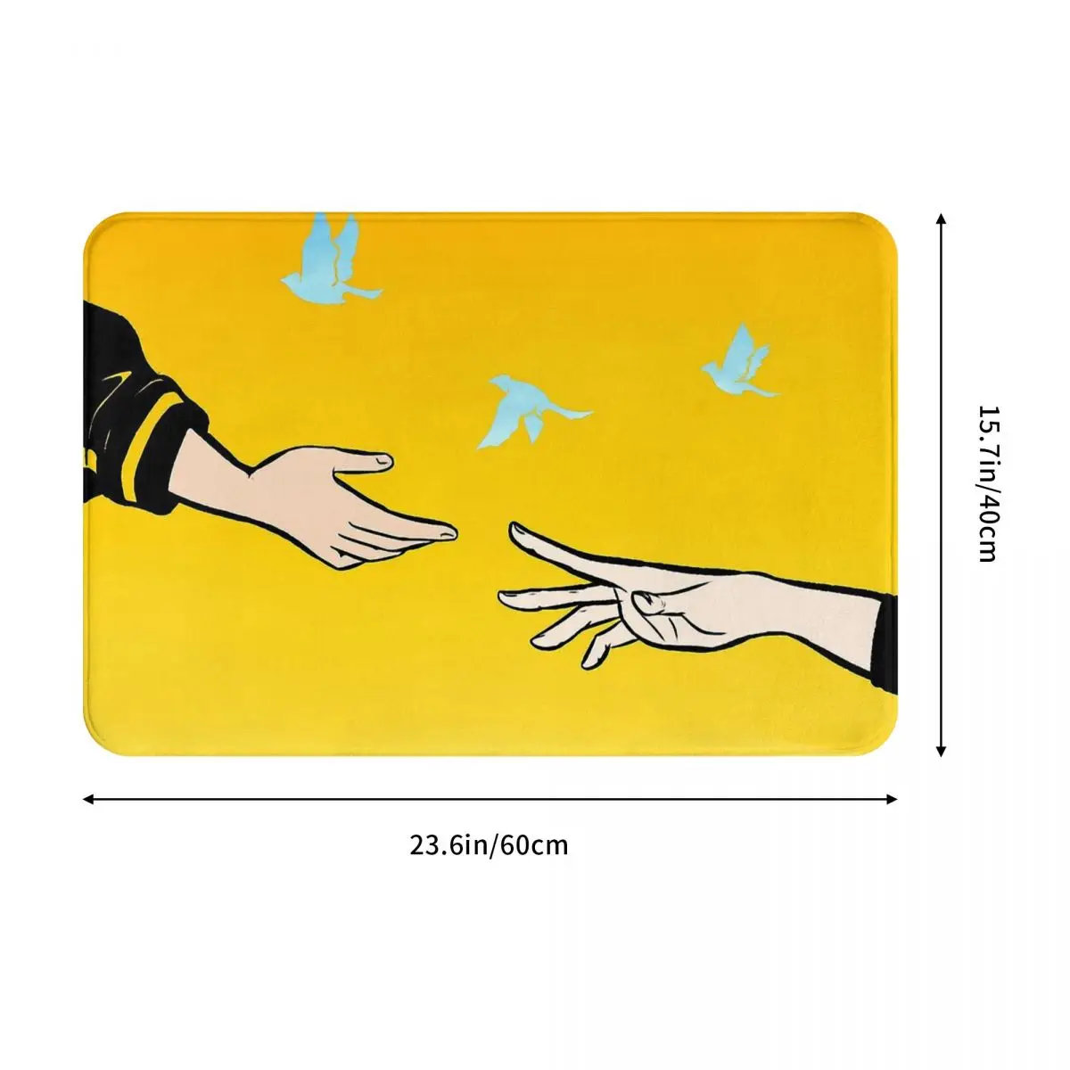 Banana Fish Ash Lynx Okimura Eiji Manga Aime Non-slip Doormat Hands Bath Kitchen Mat Outdoor Carpet Flannel Pattern Decor