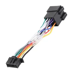 16 Pin Car Radio Wiring Harness Connector Adaptor Cable Non Destructive Transfer Adaptor Cable for Pioneer DEH MVH for ISO