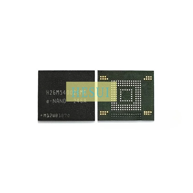 Used&Not NEW&Send after Measure H26M54002EMR eMMC Font Library Version 4.41 153BGA Flash Memory Chip IC