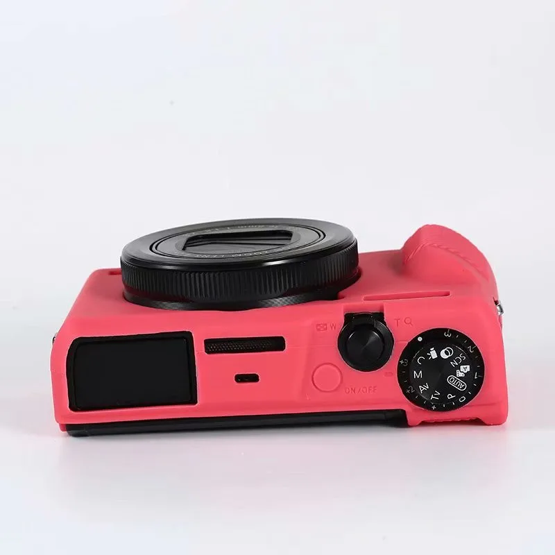 Miękkiego silikonu pancerz skórzane etui obudowa ochronna ciała dla Canon PowerShot G7X MarkIII G7XIII G7X3 lustrzanka cyfrowa torba wideo ochronna