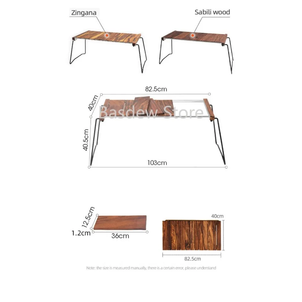 

Modern Portable Banquet Party Mini Garden Picnic Lawn Multifunctional Folding Table Outdoor Wooden Igt Dining Table