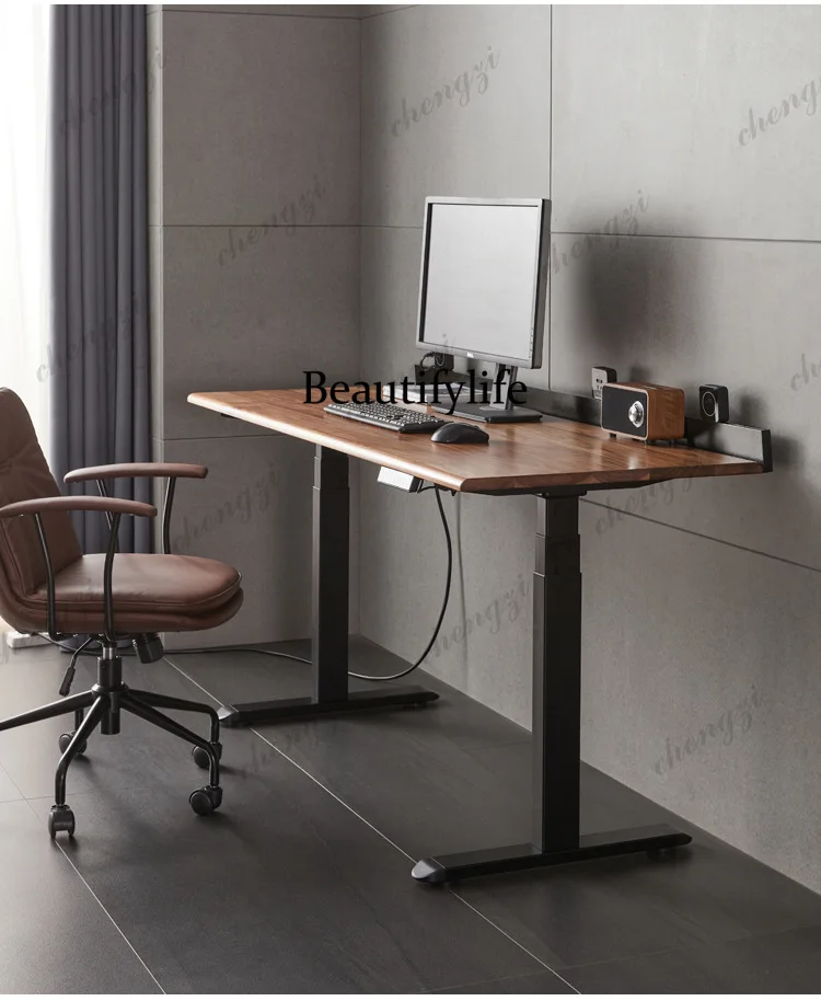 T41 Special Type Office Desk Function Fashionable Cherry Lifting Book Desk Automatic Smart Offcie Furniture El Escritorio