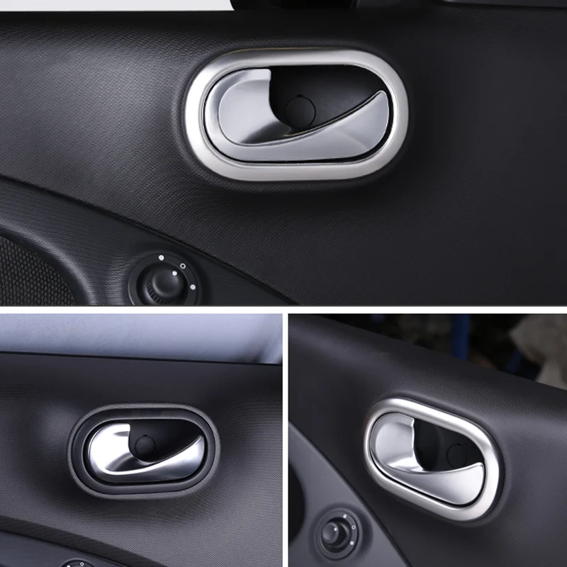 자동차 내부 문짝 핸들 볼 장식 프레임, 스마트 453 Fortwo Forfour 인테리어 스트립 수정 액세서리